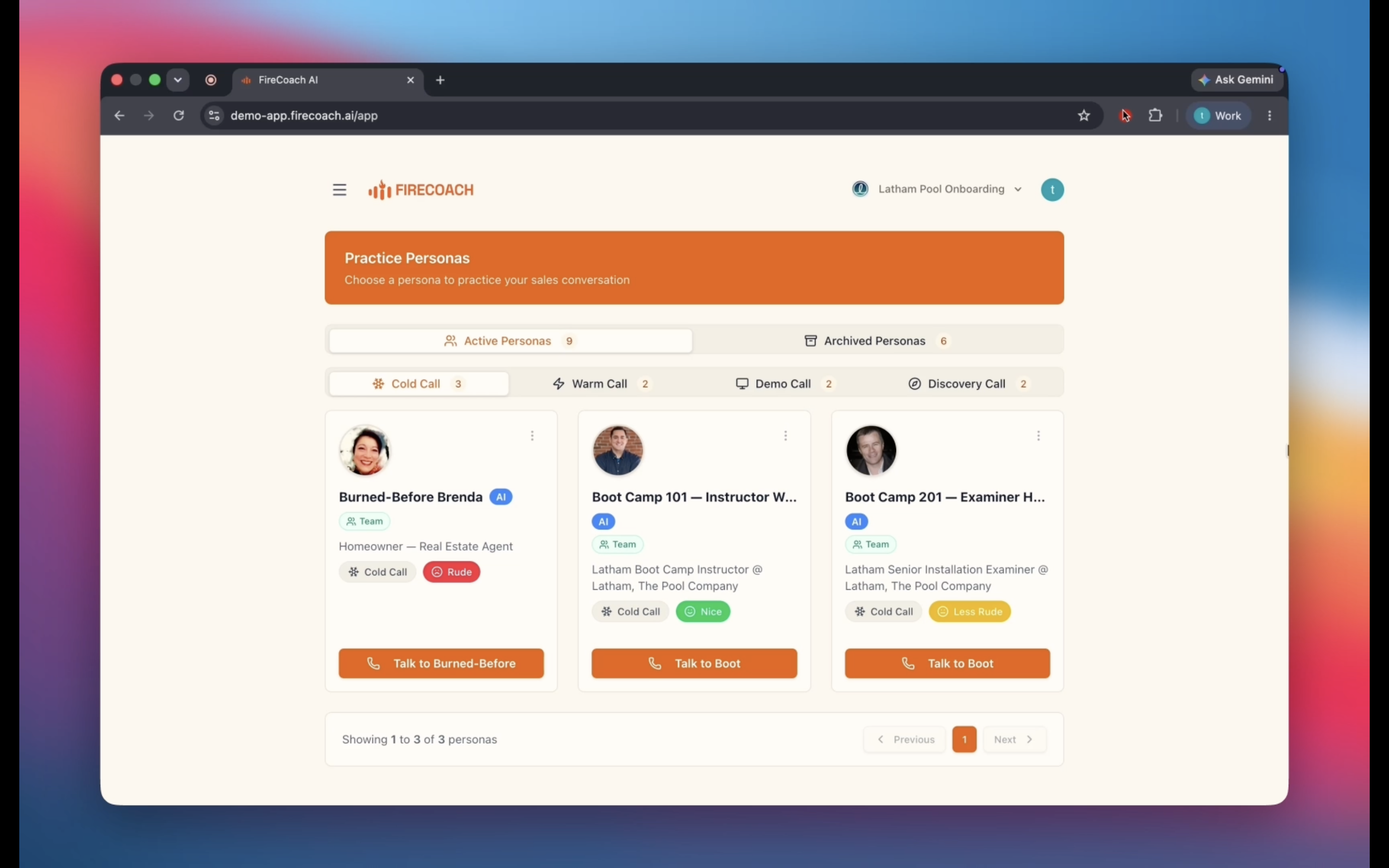 FireCoach AI client twin persona, ready to talk